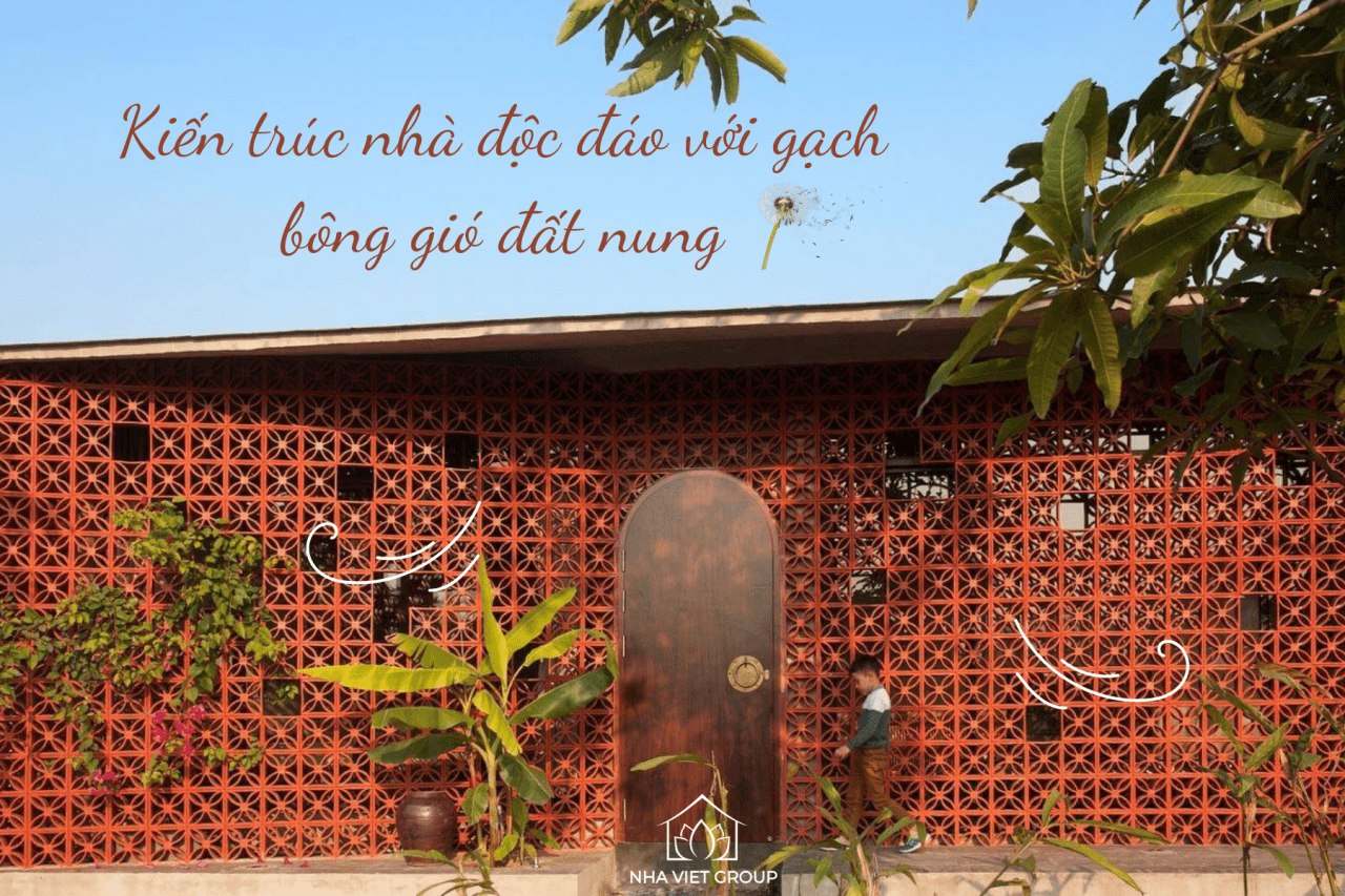 Gạch bông ios đất nung được sử dụng độc đáo trong kiến trúc