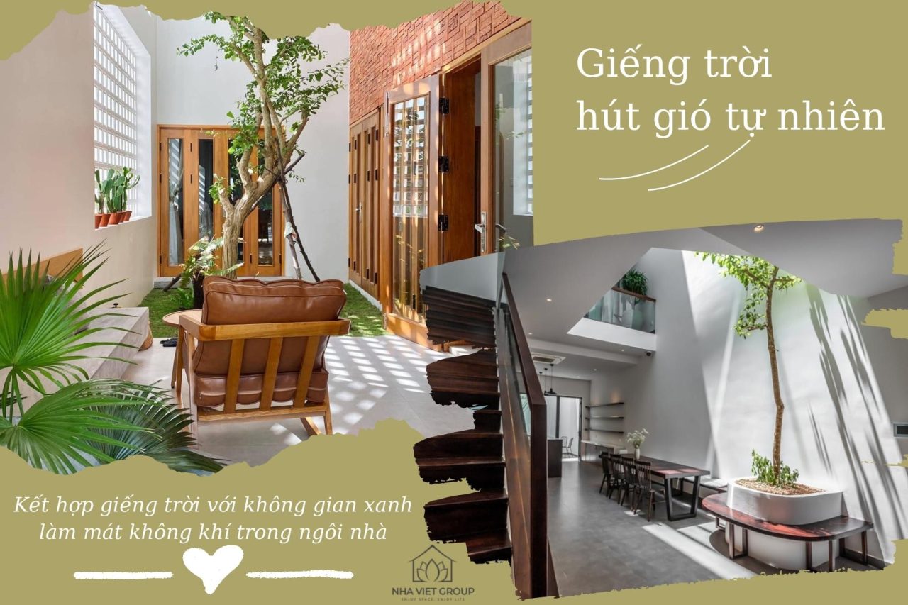 Giải pháp thông gió tự nhiên thông qua hệ thống giếng trời