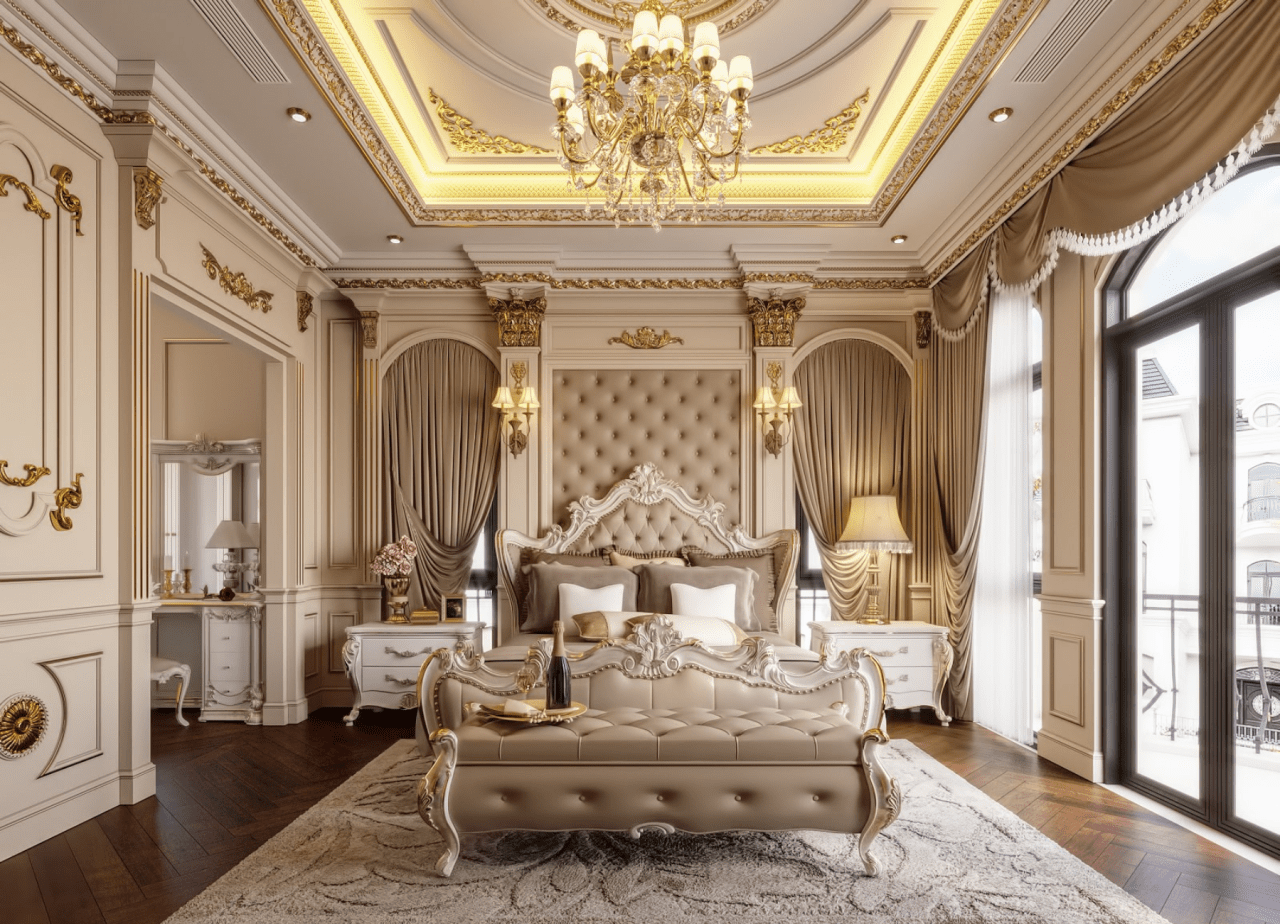 Không gian được sắp đặt đối xứng tạo nên thế cân bằng độc đáo