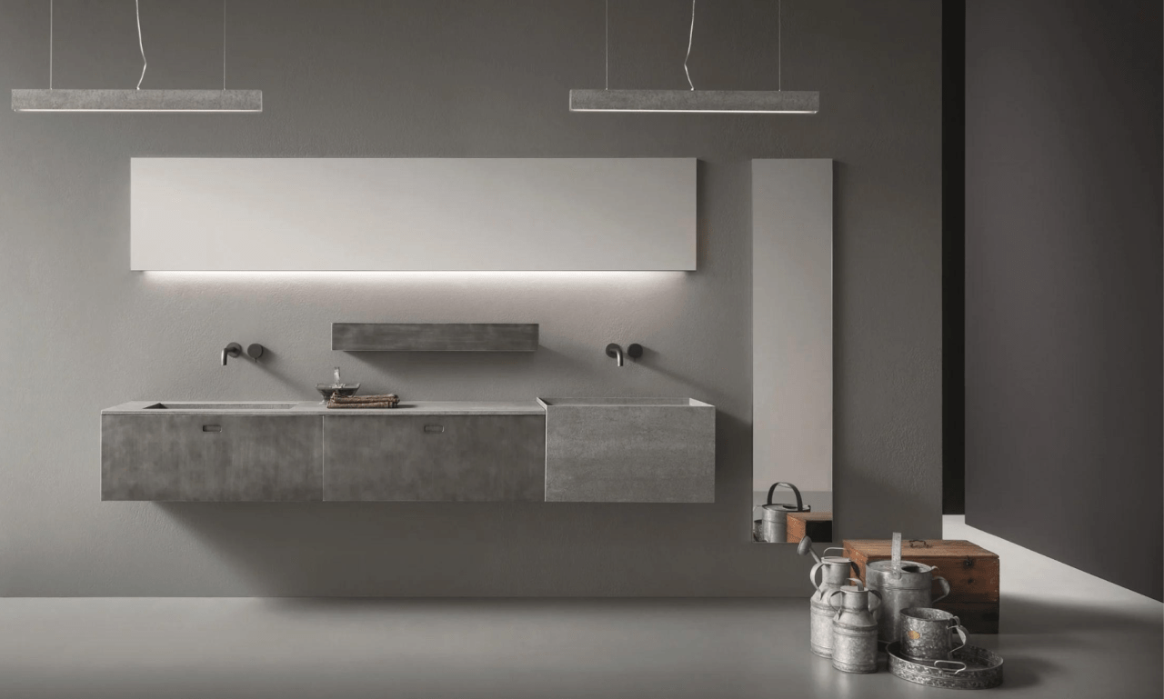 Thiết kế tối giản với khối hình vuông vắn