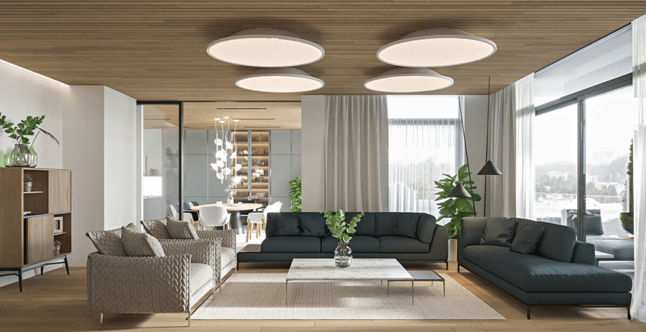 Khu vực phòng khách trang nhã với phong cách hiện đại